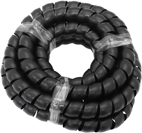 35.8mm I.D Spiral Wrap Cover Braided Hose Wire 3.7 Meters Black AF91-9861 - Aeroflow