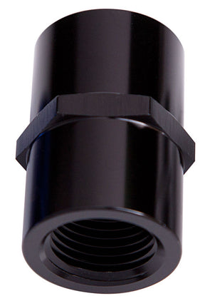 Female Coupler 3/8" NPT Black Female To Female AF910-06BLK - Aeroflow
