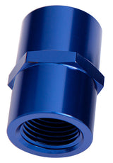 Female Coupler 1/2" NPT Blue Female To Female AF910-08 - Aeroflow
