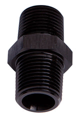Male Coupler 1/4" NPT Black Male To Male AF911-04BLK - Aeroflow