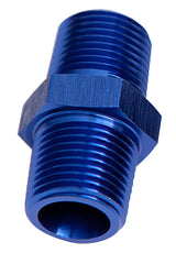 Male Coupler 3/8" NPT Blue Male To Male AF911-06 - Aeroflow