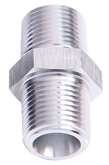 Male Coupler 3/4" NPT Silver Male To Male AF911-12S - Aeroflow