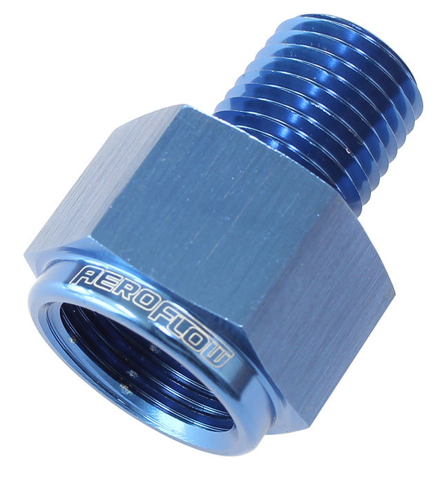 NPT Pipe Expander, Blue 1/8" NPT Male, 1/4" NPT Female AF912-02-04 - Aeroflow