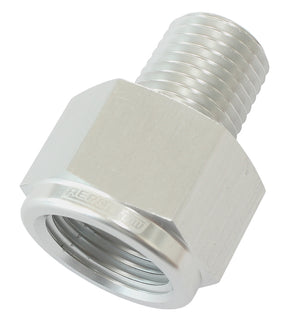 NPT Pipe Expander, Silver 1/4" NPT Male, 3/8" NPT Female AF912-04-06S - Aeroflow