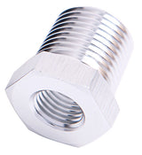NPT Pipe Reducer, Silver 3/8" NPT Male, 1/4" NPT Female AF912-06-04S - Aeroflow