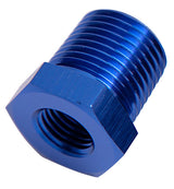 NPT Pipe Reducer, Blue 1/2" NPT Male, 3/8" NPT Female AF912-08-06 - Aeroflow