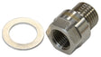 M12 x 1.5 Pipe Reducer To F/Male 1/8" NPT S/S Steel LS Temp AF912-M12-02SS - Aeroflow
