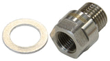 M12 x 1.5 Pipe Reducer To F/Male 1/8" NPT S/S Steel LS Temp AF912-M12-02SS - Aeroflow