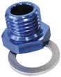 M18 x 1.5 Pipe Reducer To F/Male 1/8" NPT Blue AF912-M18-02 - Aeroflow