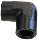 90 Deg Female - Female Elbow 1/2 NPT Black AF913-08BLK - Aeroflow