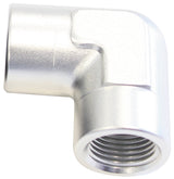 90 Deg Female - Female Elbow 1/2 NPT Silver AF913-08S - Aeroflow