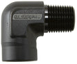 90 Deg Female - Male Elbow 1/8 NPT Black AF914-02BLK - Aeroflow