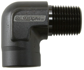 90 Deg Female - Male Elbow 1/2 NPT Black AF914-08BLK - Aeroflow