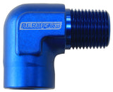 90 Deg Female To Male 3/4" NPT Blue AF914-10 - Aeroflow