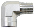 90 Deg Female To Male 1" NPT Silver AF914-16S - Aeroflow