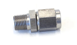 1/8" NPT To -3AN Female Nut Stainless Straight Swivel Nut AF916-03-02-SS - Aeroflow
