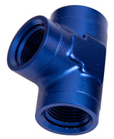 Female Pipe Tee 1/4" NPT Blue Female 1/4" NPT AF917-04 - Aeroflow