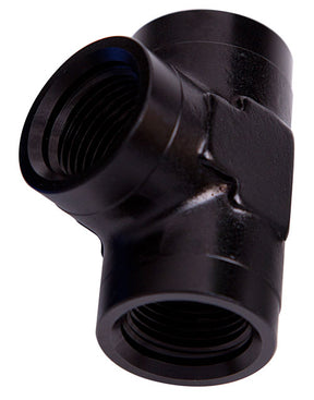 Female Pipe Tee 1/2" NPT Black Female 1/2" NPT AF917-08BLK - Aeroflow