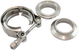 1.25" V-Band Clamp Kit 2X Weld Rings & 1 x Stainless Clamp AF92-1250SS - Aeroflow
