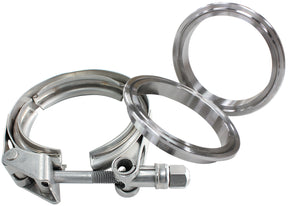 1.75" V-Band Clamp Kit 2X Weld Rings & 1 x Stainless Clamp AF92-1750SS - Aeroflow