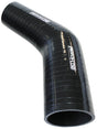 Silicone Hose Reducer 45 Deg; Black I.D 1.75-1.25" 45-32mm, Wall 4.5 x 140mm 9202-175-125 AF9202-175-125 - Aeroflow