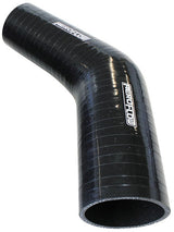 Silicone Hose Reducer 45 Deg; Black I.D 2.75-2.00" 70-51mm, Wall 4.5 x 140mm 9202-275-200 AF9202-275-200 - Aeroflow
