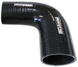 Silicone Hose Reducer 90 Deg; Black I.D 4.00-3.50" 102-89mm, 5.3mm, 125mm L AF9203-400-350 - Aeroflow