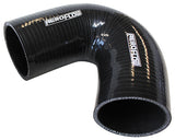 Silicone Hose 135 Deg; Black I.D 1.00" 25.4mm, Wall 4.5mm, 100mm Leg AF9205-100 - Aeroflow