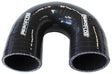 Silicone Hose 180 Deg; Black I.D 3.00" 76mm, Wall 5.3mm, 100mm Leg AF9206-300 - Aeroflow