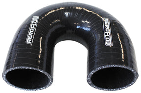 Silicone Hose 180 Deg; Black I.D 4.00" 101mm, Wall 5.3mm, 100mm Leg AF9206-400 - Aeroflow