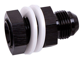 Fuel Cell Fitting -6AN Black Fuel Cell Bulkhead Fitt AF921-06BLK - Aeroflow