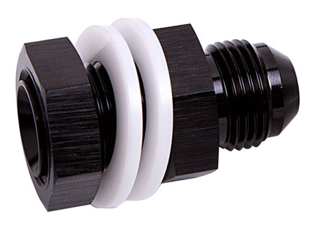 Fuel Cell Fitting -6AN Black Fuel Cell Bulkhead Fitt AF921-06BLK - Aeroflow