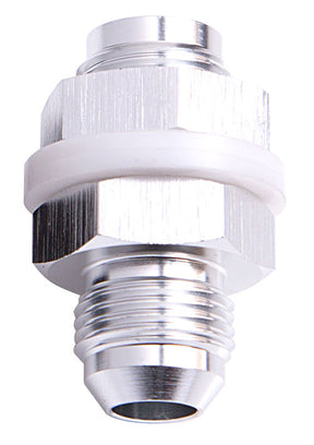 Fuel Cell Fitting -6AN Silver Fuel Cell Bulkhead Fitt AF921-06S - Aeroflow