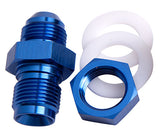 Fuel Cell Fitting -12AN Blue Fuel Cell Bulkhead Fitt AF921-12 - Aeroflow