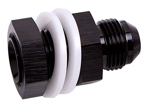 Fuel Cell Fitting -12AN Black Fuel Cell Bulkhead Fitt AF921-12BLK - Aeroflow