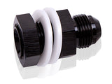 Fuel Cell Fitting -16AN Black Fuel Cell Bulkhead Fitt AF921-16BLK - Aeroflow