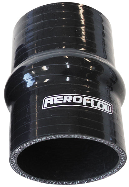 Silicone Hump Hose Straight Black I.D 2.50" 63mm, Wall 5.3mm, 100mm Long AF9211-250 - Aeroflow