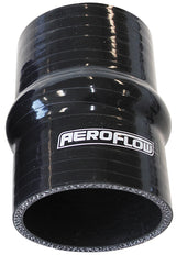 Silicone Hump Hose Straight Black I.D 4.00" 102mm, Wall 5.3mm, 100mm Long AF9211-400 - Aeroflow