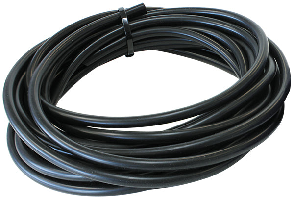 Silicone Vacuum Hose Black I.D 1/4" 6mm, Wall 3mm, 25 Foot 7.6m Roll AF9231-025-25 - Aeroflow