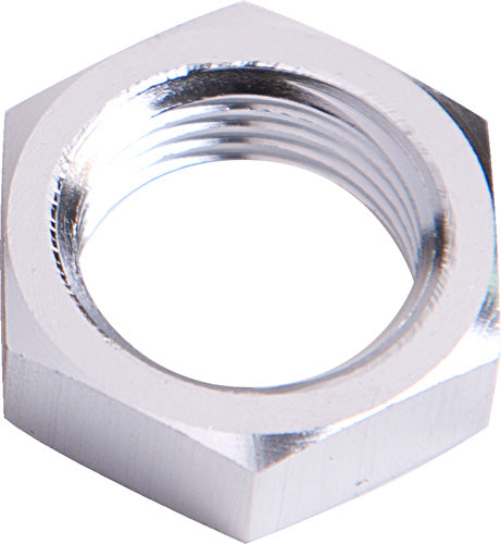 Bulkhead Nut -6AN Silver Single Nut AF924-06S - Aeroflow