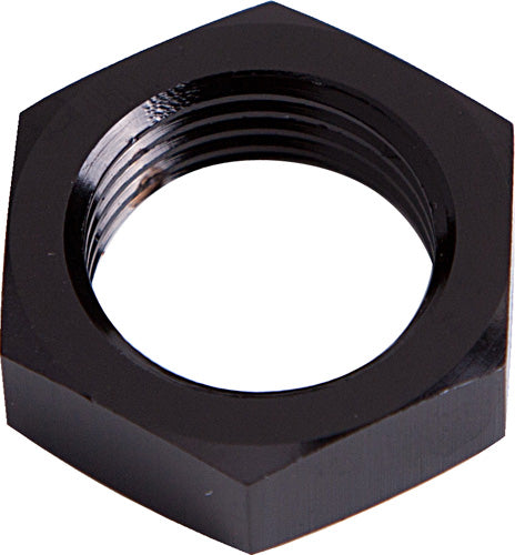 Bulkhead Nut -8AN Black Single Nut AF924-08BLK - Aeroflow