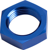 Bulkhead Nut -20AN Blue Single Nut AF924-20 - Aeroflow