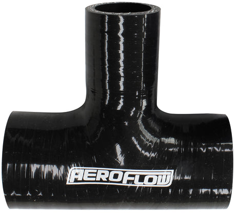 Silicone Tee Piece 2-1/4" 57mm Run & 1-3/8" 35mm Side, Black 100mm Long On Run 50mm On Side AF9244-225-137 - Aeroflow