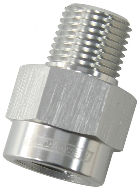1/8" Bspt Male To 1/8" NPT Female Silver AF925-04-04S - Aeroflow