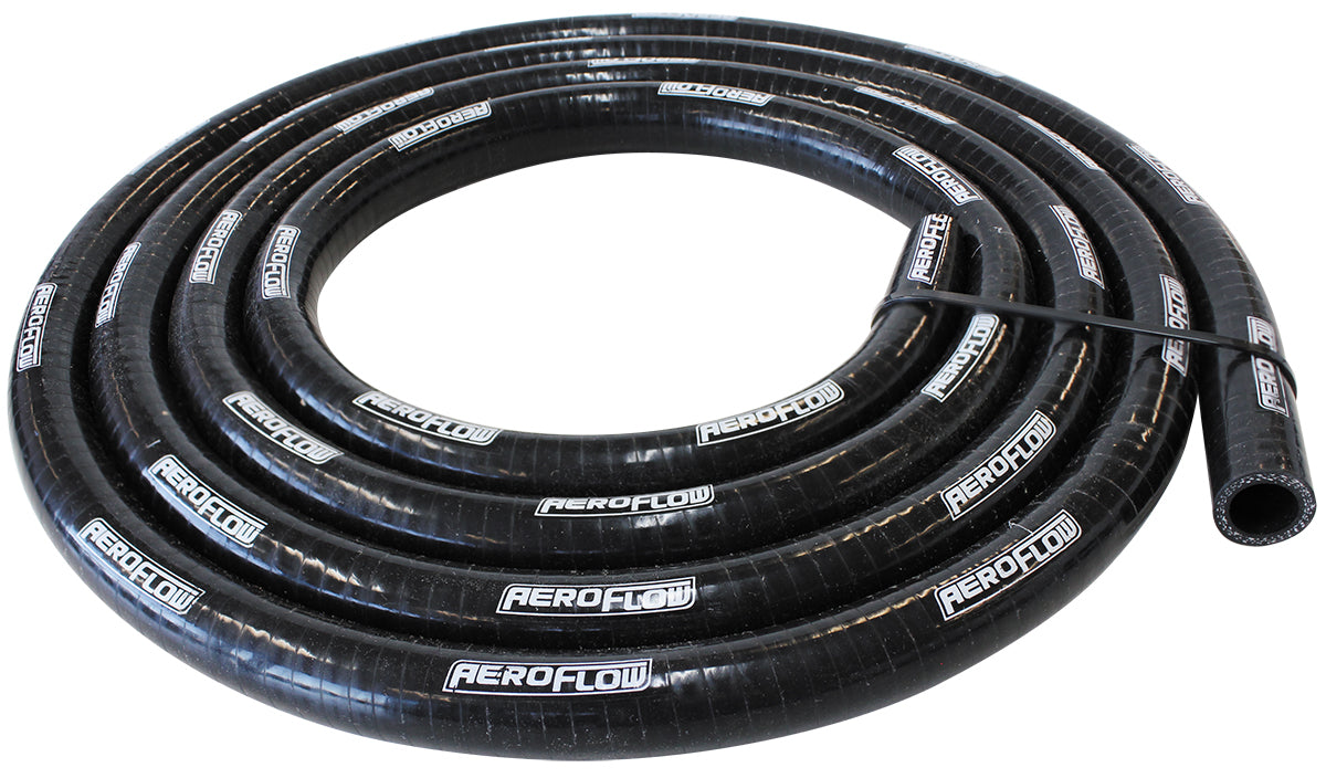Silicone Heater Hose Black I.D 3/8" 10mm, 5 Foot Length 1.5m Long AF9251-038-5 - Aeroflow