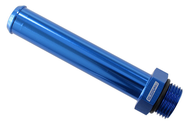 -10ORB To 22mm Barb Turbo Drain Extension Blue 100mm OAL AF926-16-10 - Aeroflow