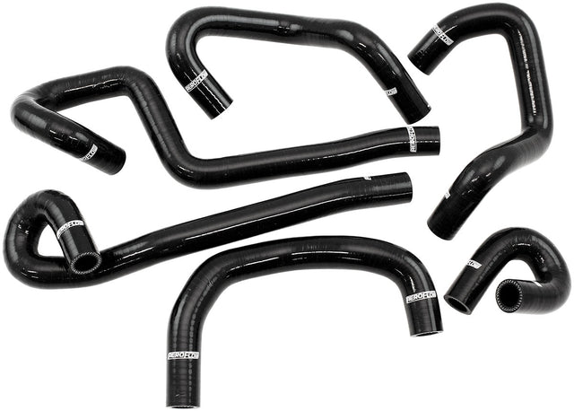 Nissan RB25 Heater Hose Kit Black Radiator R33 R34 Skylinesilcione AF9270-0047 - Aeroflow