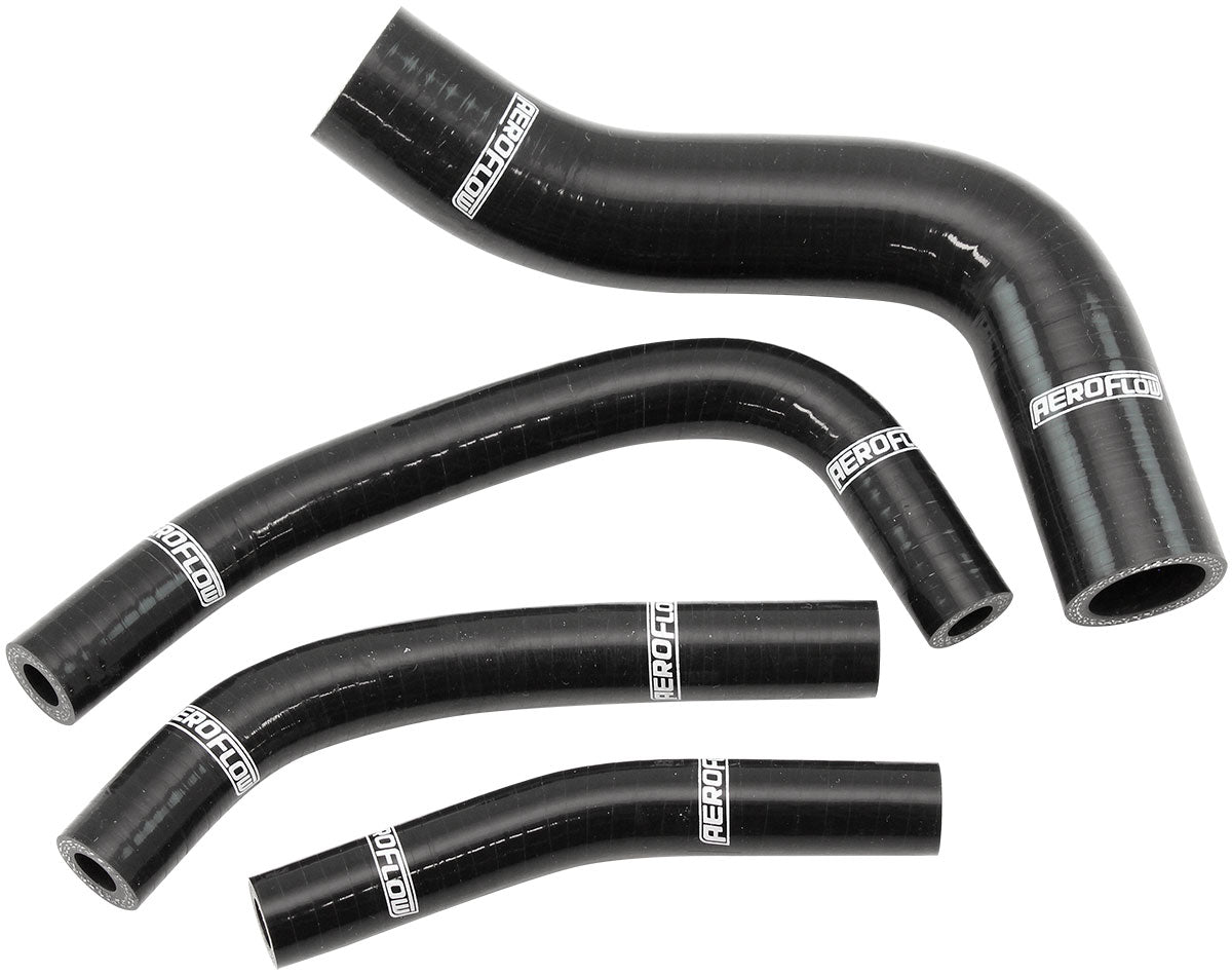 Mitsubishi Evo 6 Heater Hose Kit Black Radiator Lancer Silcione AF9270-0051 - Aeroflow