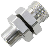 -10 ORB To 3/8" NPT Coupler Silver -10 ORB To 3/8" AF928-10-06S - Aeroflow