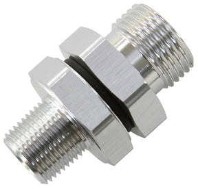 -10 ORB To 3/8" NPT Coupler Silver -10 ORB To 3/8" AF928-10-06S - Aeroflow